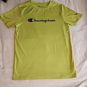 Champion Kids Neon Yellow T-Shirt.  Size 14/16